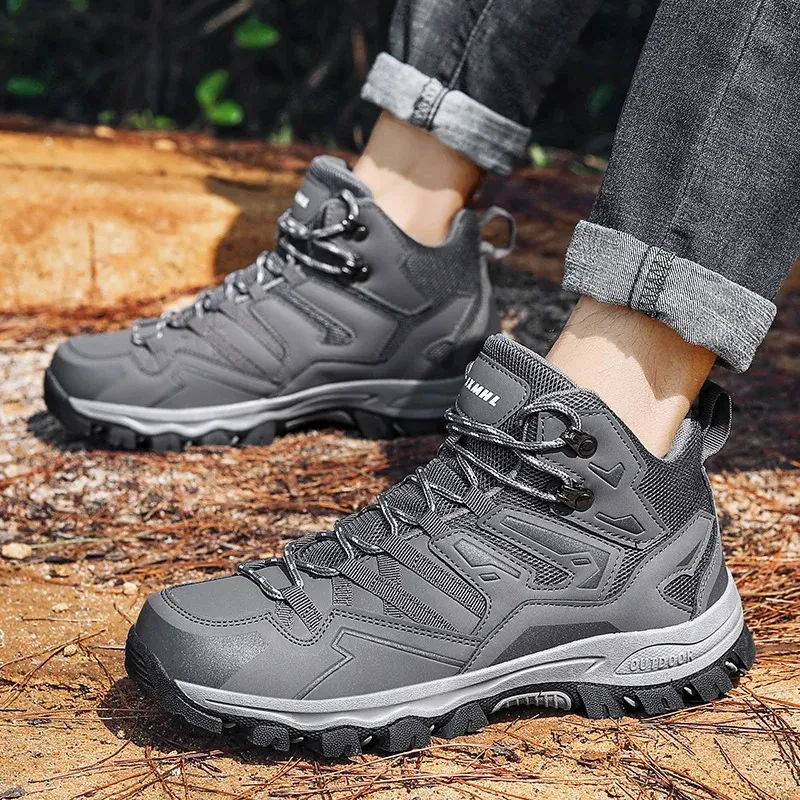 Men's Waterproof Lace Up Hiking Shoes  | Perfect for Autumn/Winter Activities