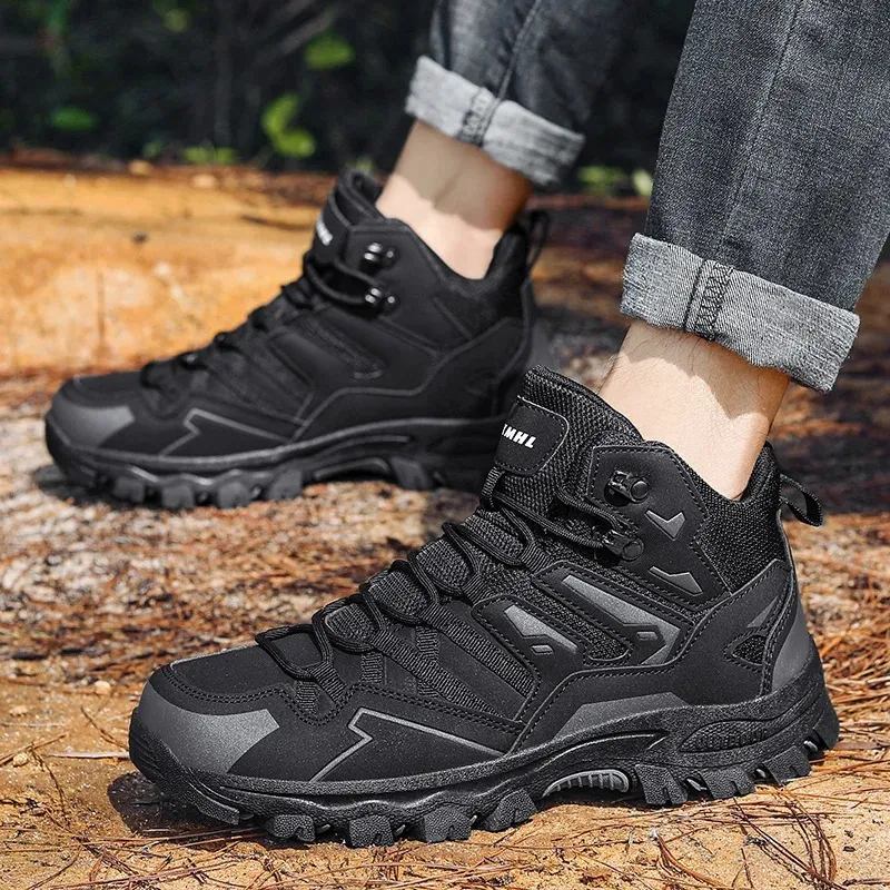 Men's Waterproof Lace Up Hiking Shoes  | Perfect for Autumn/Winter Activities