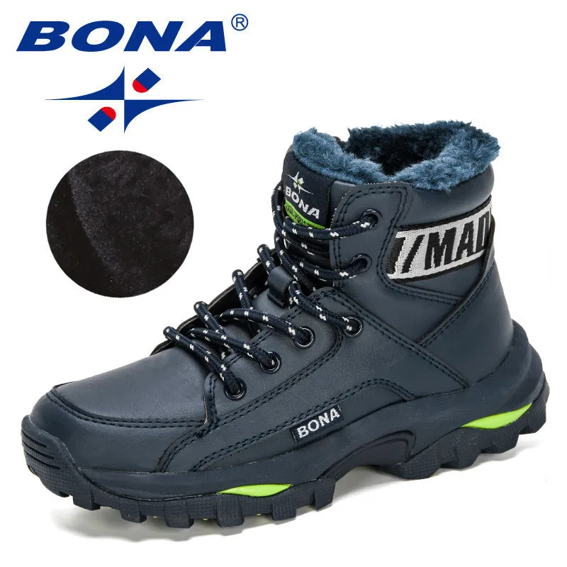 New Designers Warm Winter Boots Boys Kids Outdoor Shoes