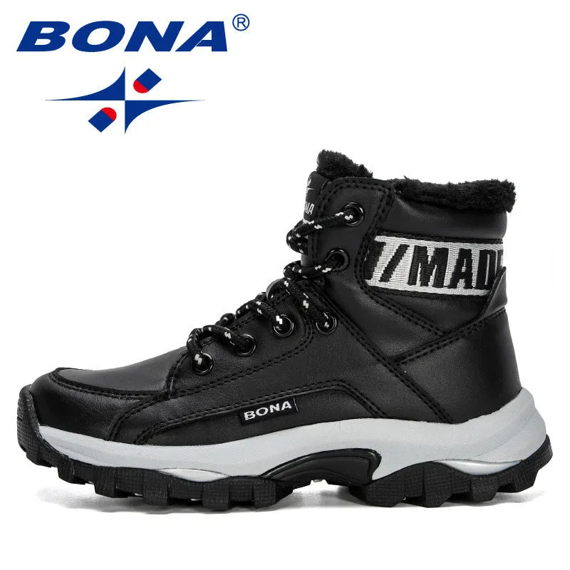 New Designers Warm Winter Boots Boys Kids Outdoor Shoes