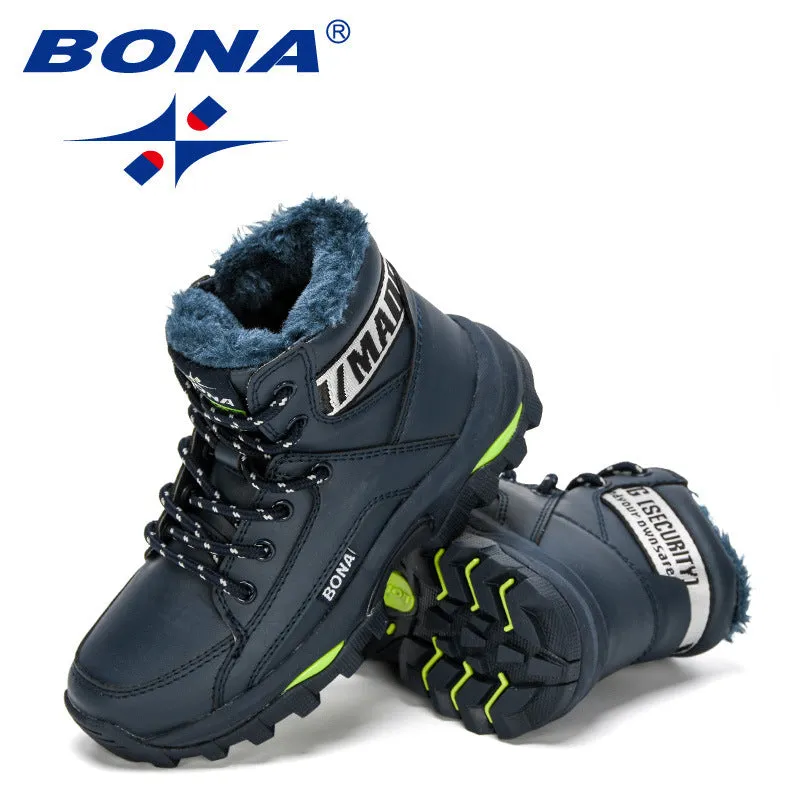 New Designers Warm Winter Boots Boys Kids Outdoor Shoes