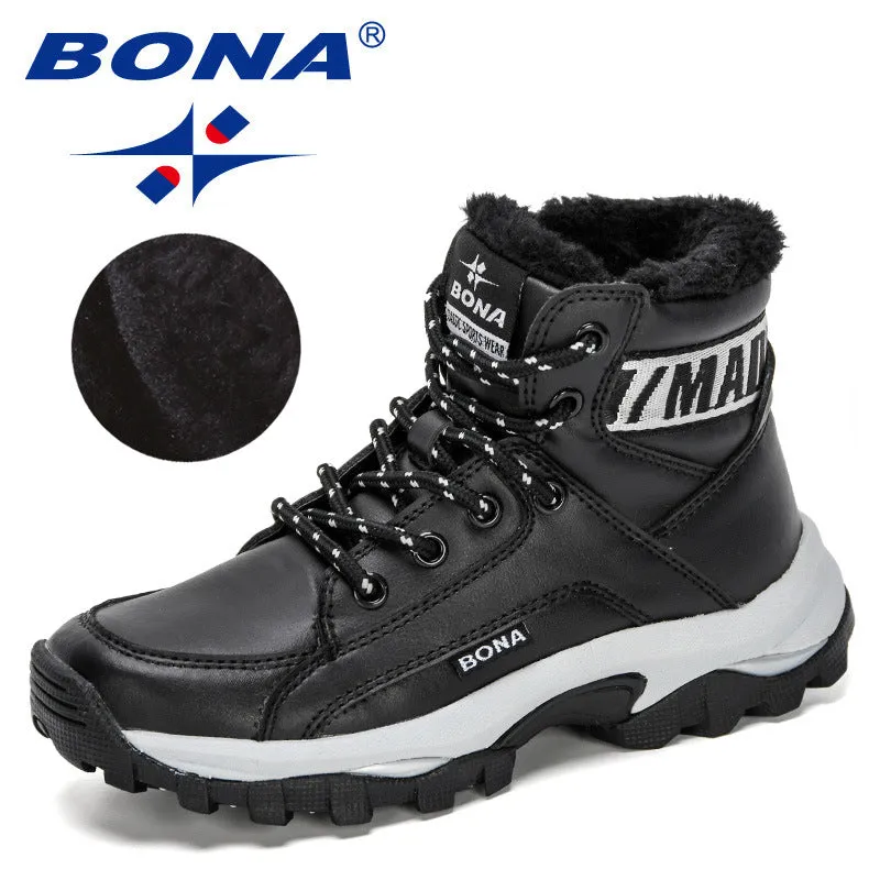 New Designers Warm Winter Boots Boys Kids Outdoor Shoes