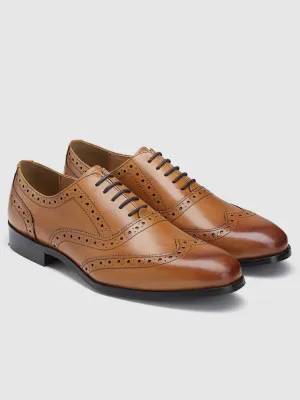 Perforated Leather Formal Brogues