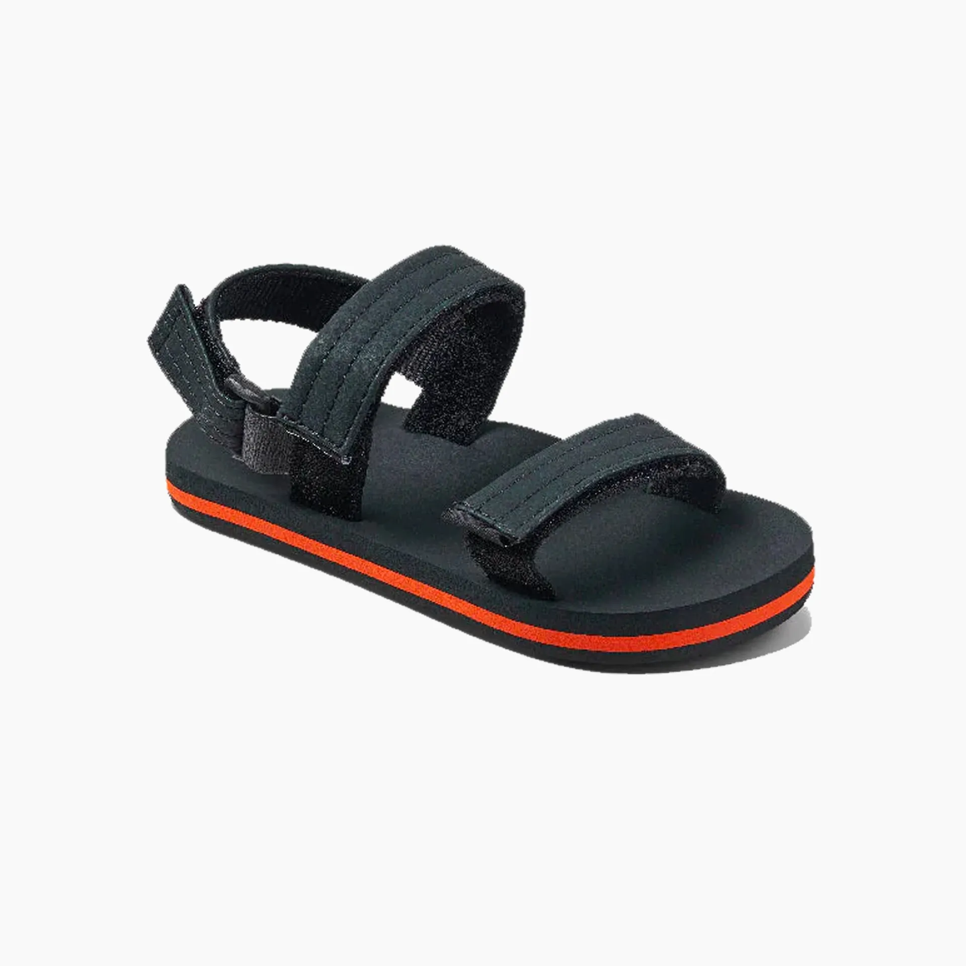 Reef Boys Little Ahi Convertible Sandals - Black Orange