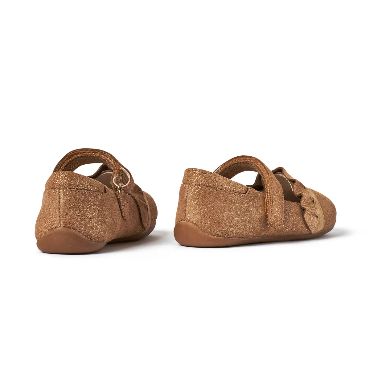 ROAM Ballet Flat | Beige Shimmer