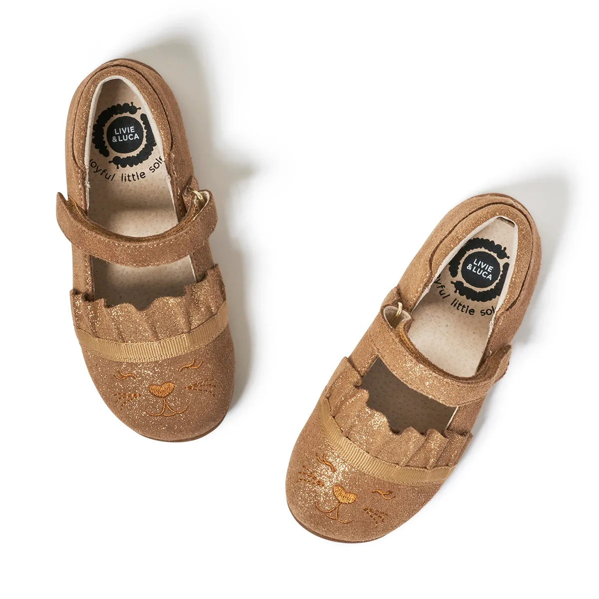 ROAM Ballet Flat | Beige Shimmer