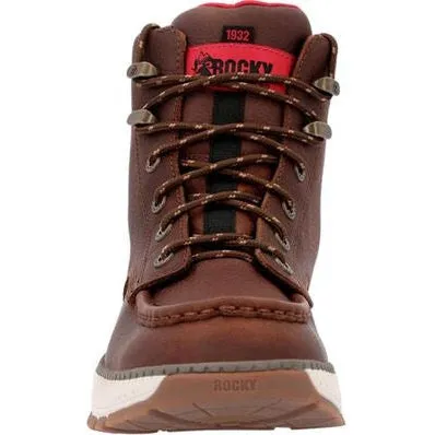 Rocky Men's Rebound Wedge 6" Soft Toe WP Work Boot -Tobacco- RKK0434