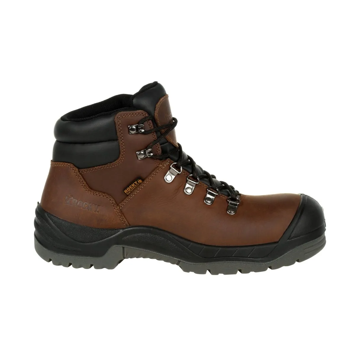 Rocky Worksmart Men's Composite Toe Waterproof Work Boots Rkk0245 In Brown