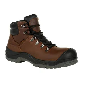 Rocky Worksmart Men's Composite Toe Waterproof Work Boots Rkk0245 In Brown