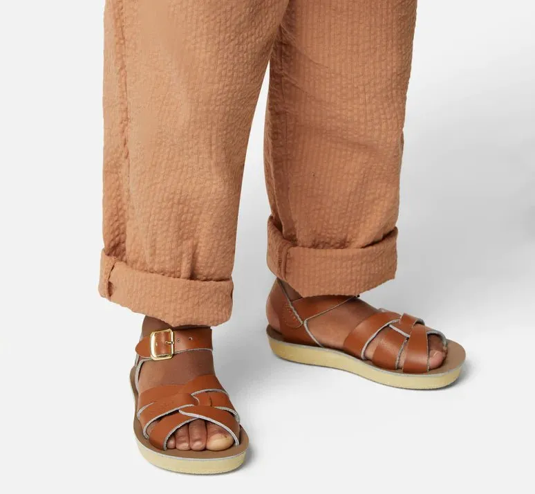 Salt-Water Sandals: Swimmer Tan Kids Sandals