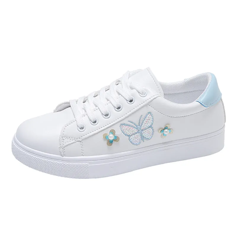 SH304 - Embroidered Summer Casual Canvas Shoes