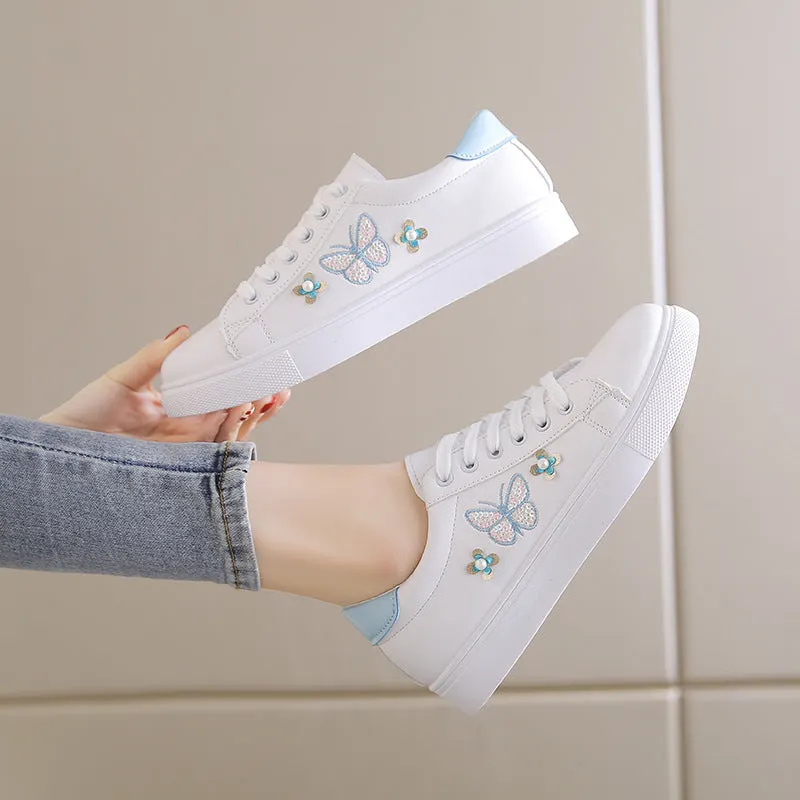 SH304 - Embroidered Summer Casual Canvas Shoes