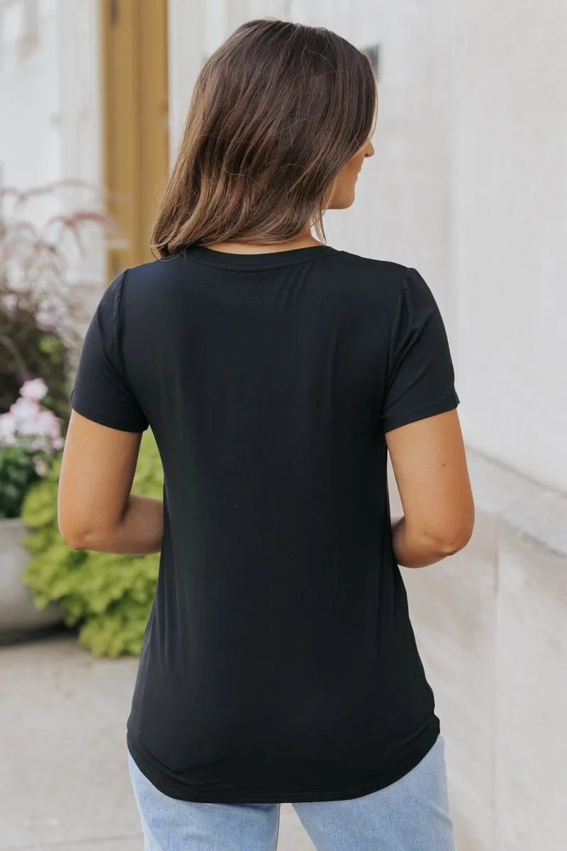 Thread and Supply Tatiana Tee- Black - FINAL SALE