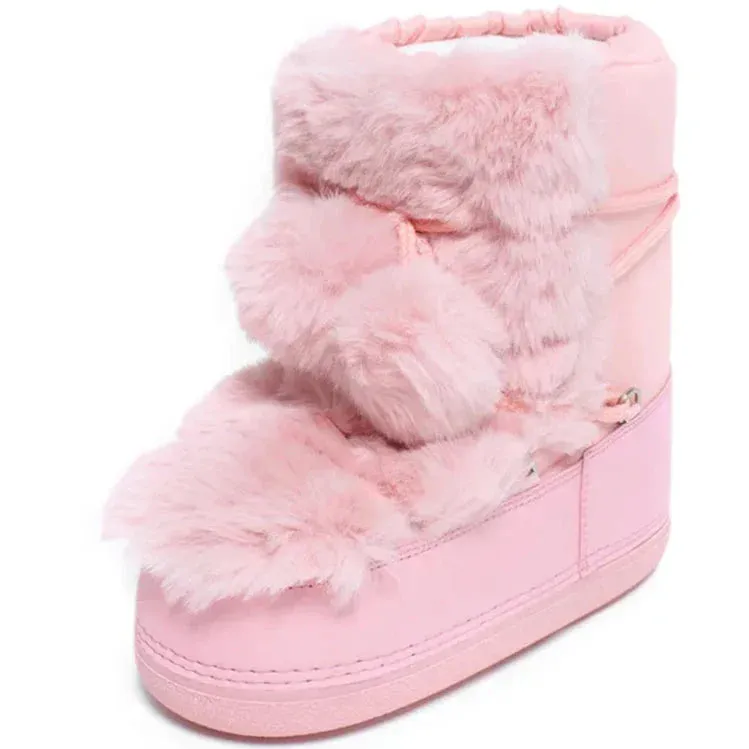 Winter Pom Pom Snow Boots