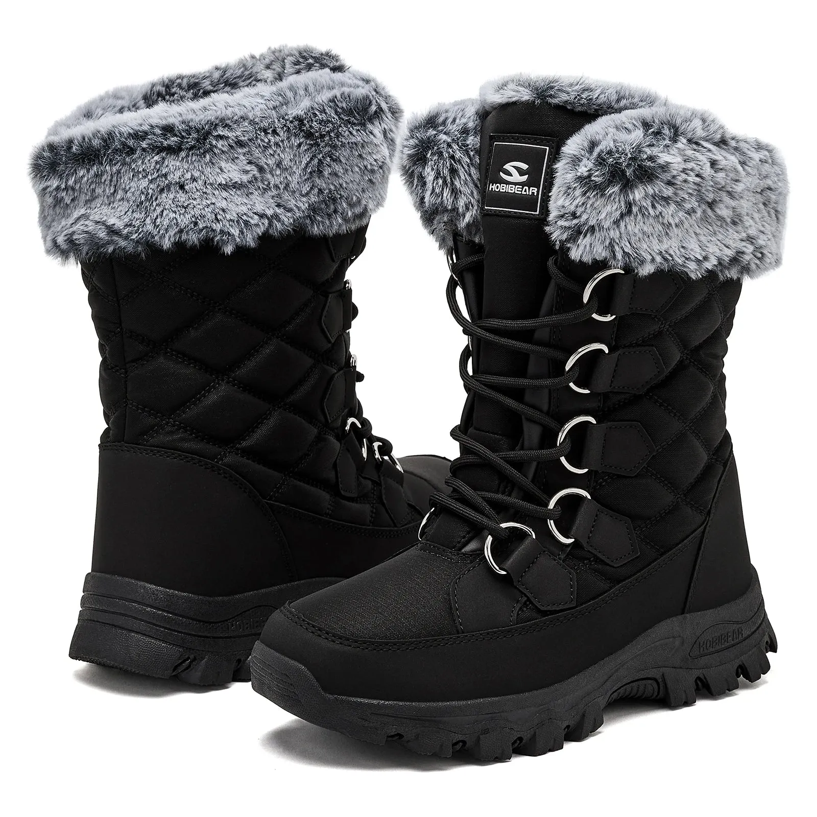 Women's Winter Non Slip Snow Boots | Warm Lined Faux Fur