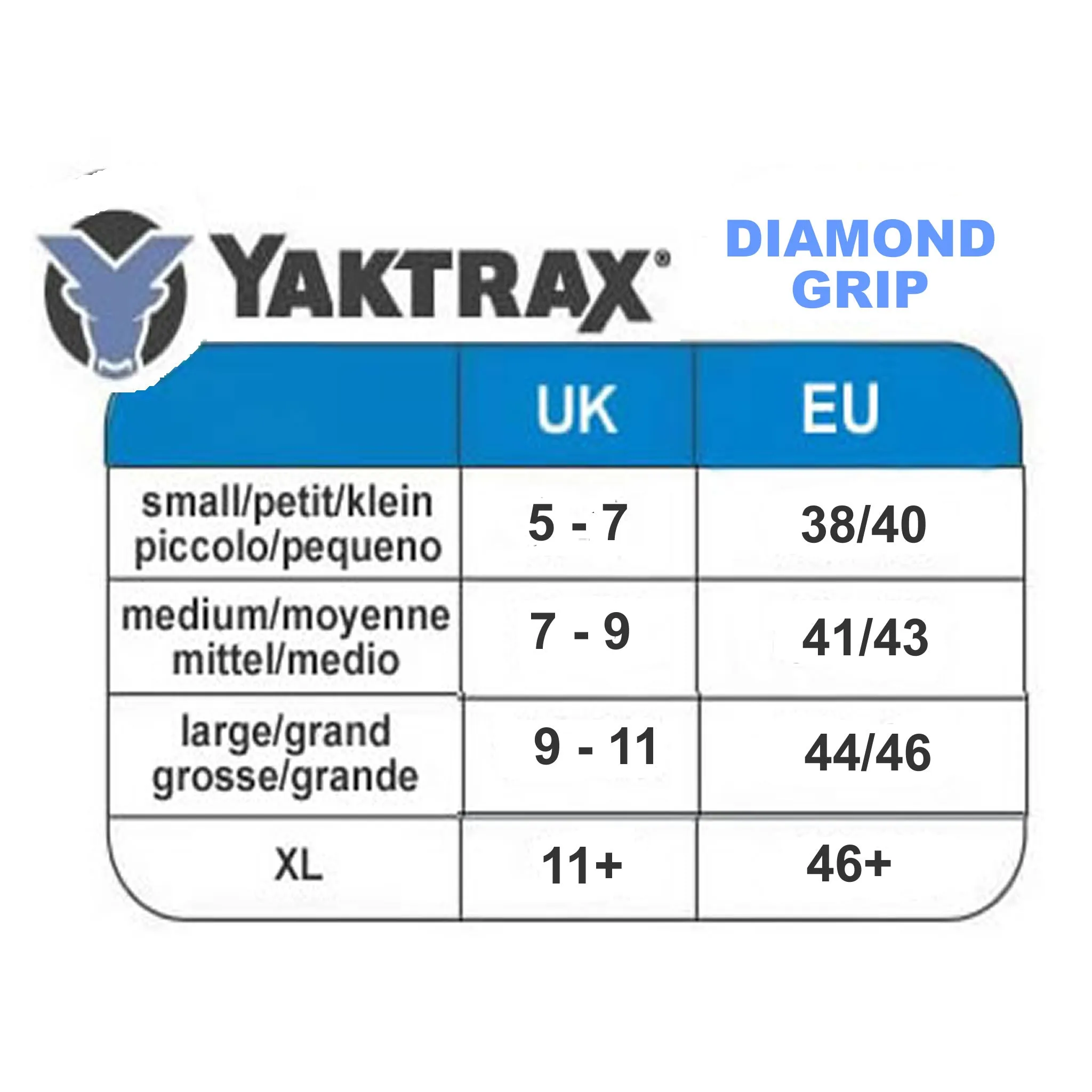 Yaktrax Diamond Grip